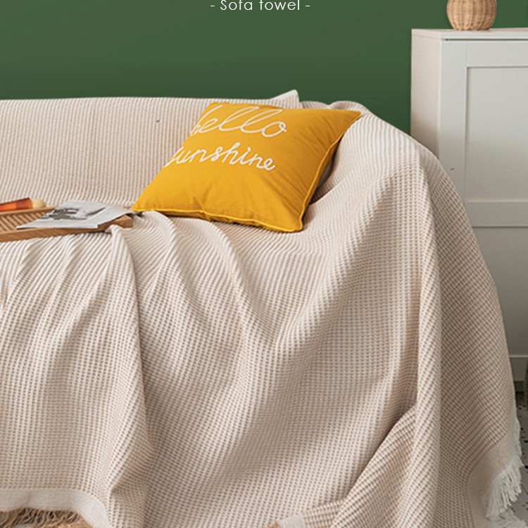 Picture of [Cross-border wholesale] Nordic pure color Four Seasons cotton blanket simple cushion ins style sofa Towel fashion lunch break blanket