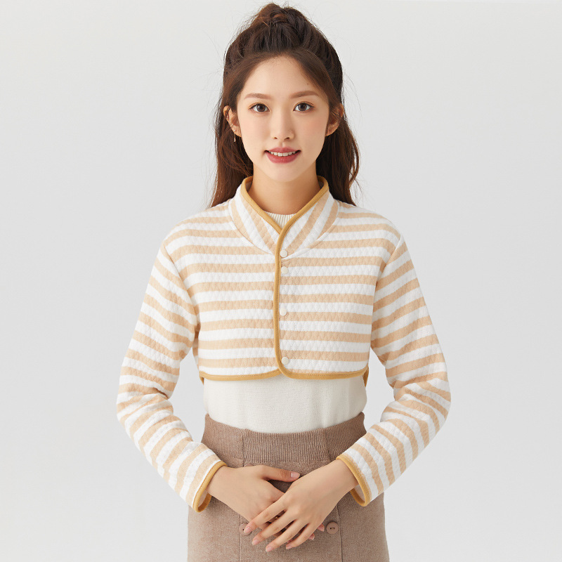 Cotton Shoulder Pad Cervical Spine Spring and Summer Moon Sleep Warm Waistcoat Shawl Women's Long Sleeve Shoulder Protection Cold-proof 72635