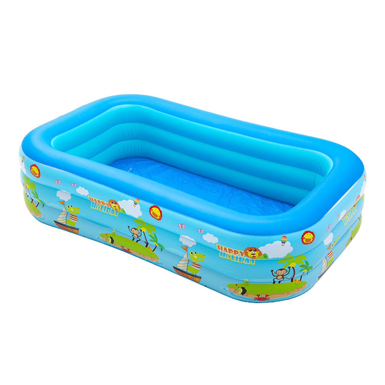 Picture of Inflatable Swimming Pool Longzai Green Thickened Foldable Indoor Folding Large Family Net Holder Outdoor Pool
