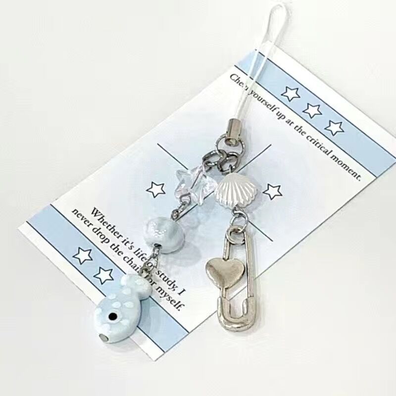 Small Fish Small Fish Year After Year Hanging Chain Mobile Phone Chain Beaded Small Pendant camera Chain Cute Niche Ins Hanging Decoration