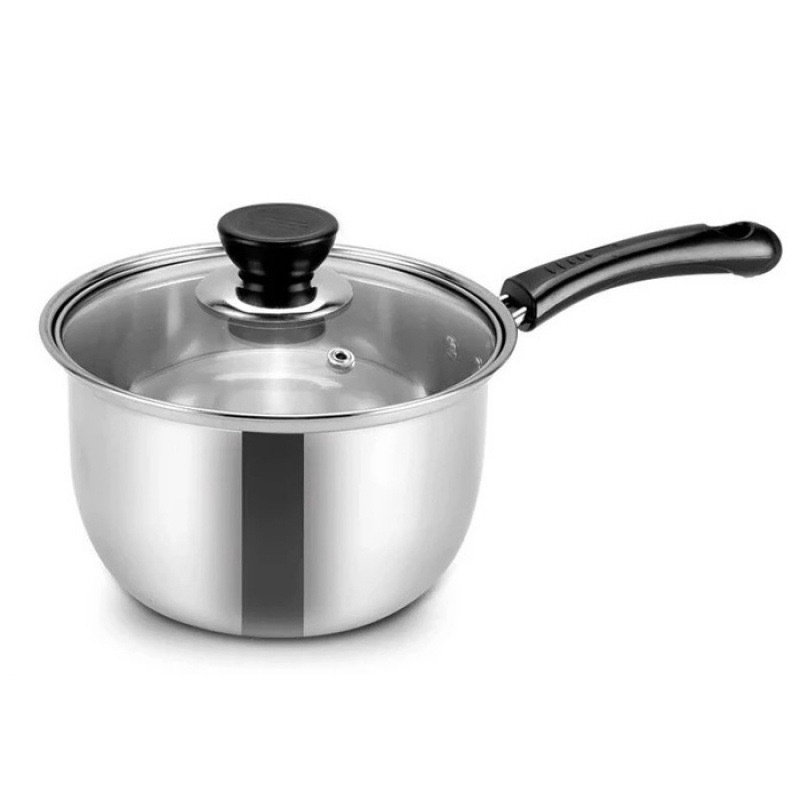 Picture of Cross-border Korean-style stainless steel soup pot with steaming lattice milk pot single handle double handle soup steamer multifunctional gift generation pot