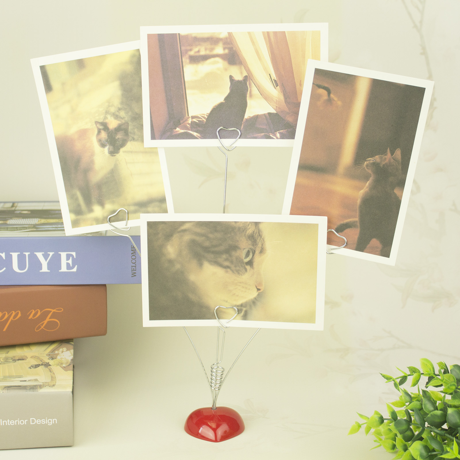 Picture of Four-head note holder multi-head photo holder note holder wedding gift seat holder logo push promotion card holder