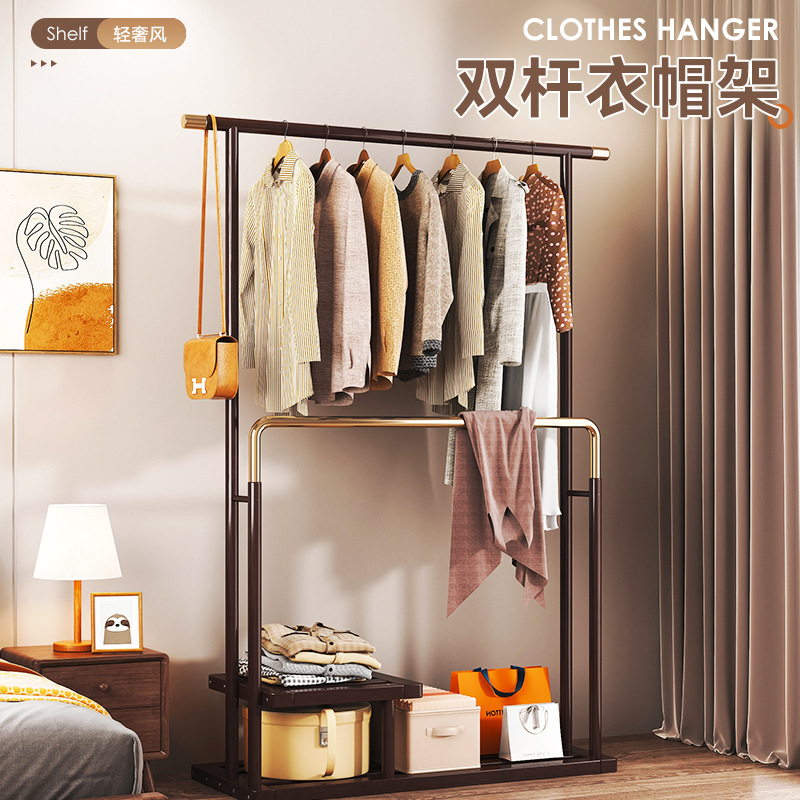 Coat rack floor simple hanger bedroom hanger home indoor simple coat rack balcony drying rack wholesale