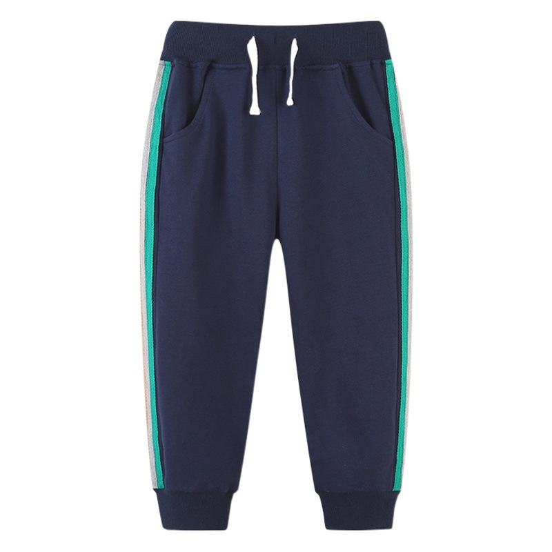 Picture of European and American style children's clothing pants wholesale spring and autumn new children's fashion sports pants boys terry sweater pants