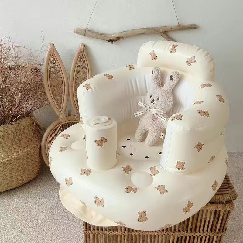 Picture of Baby Learning Chair Baby Inflatable Sofa Learning Sitting Artifact Children's Anti-fall Training Chair Multifunctional Learning Chair Dining Chair