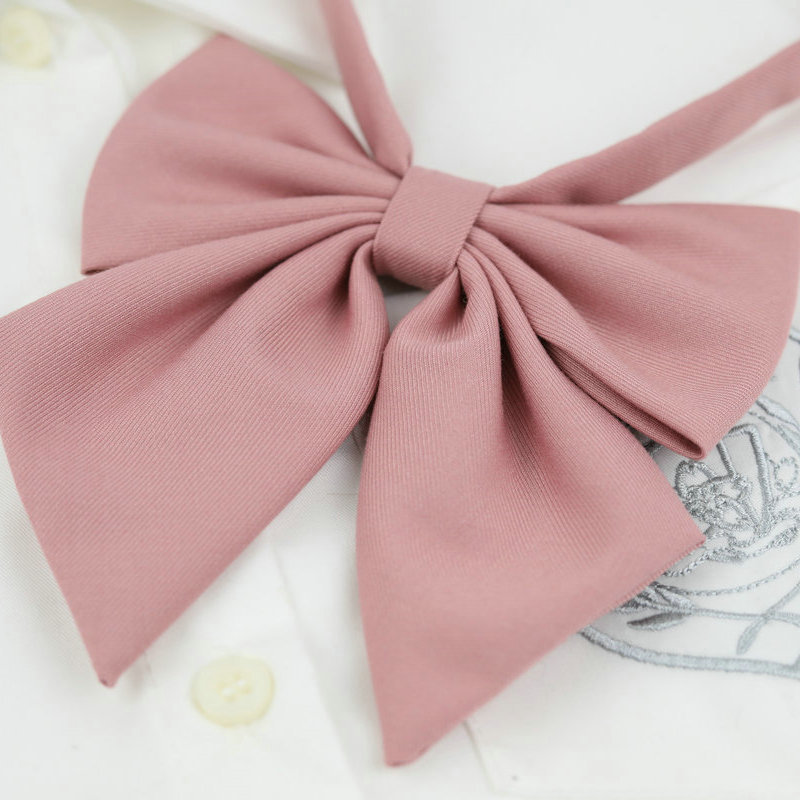 Picture of JK Uniform College Style Solid Color Female Student Bow Tie School Uniform Japanese Style Seikan Suit Bow Red Roots
