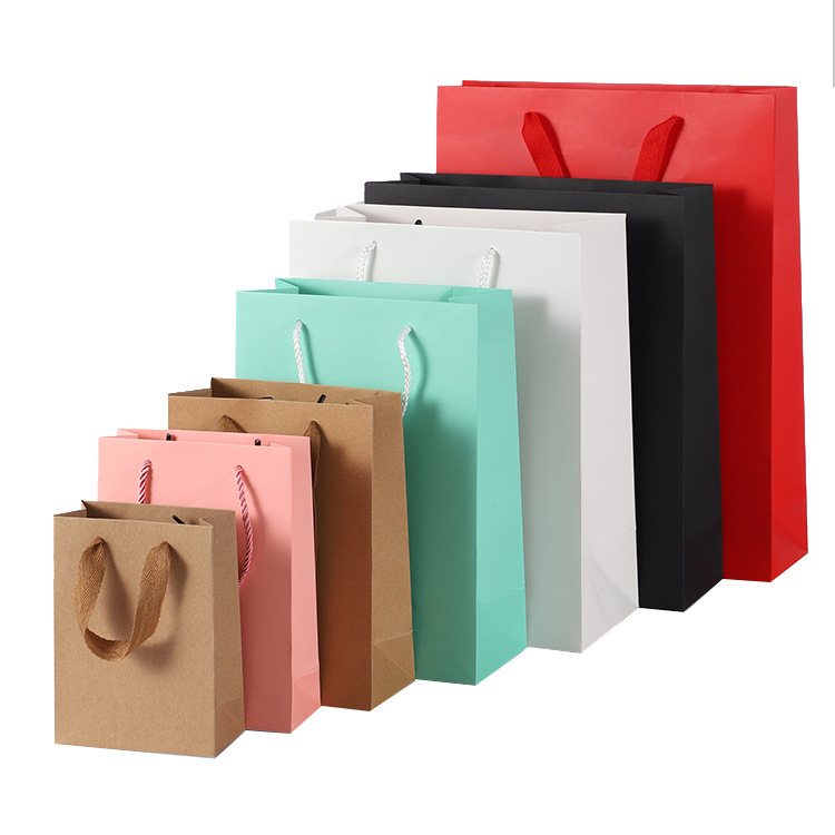 Picture of Pink Paper Bag Handbag Bead Jewelry Jewelry Clothing Store Cosmetics Accompanying Gift Packaging Gift Bag Gift Bag