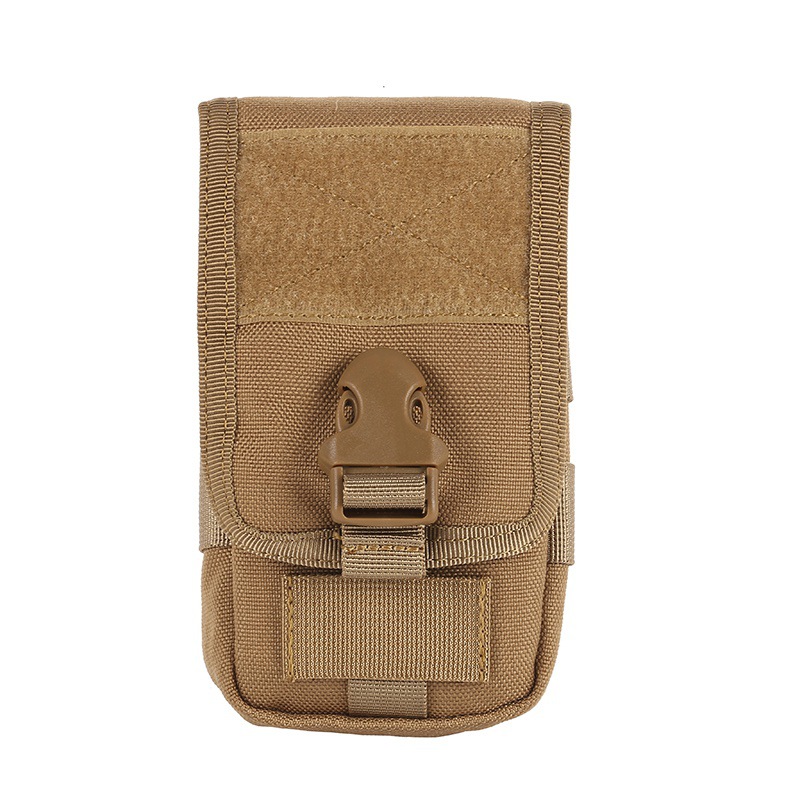 Picture of Outdoor Sports Double-Layer Mobile Phone Bag Card Holder Molle Accessory Hanging Bag Camouflage Multi-Functional Running Waist Bag