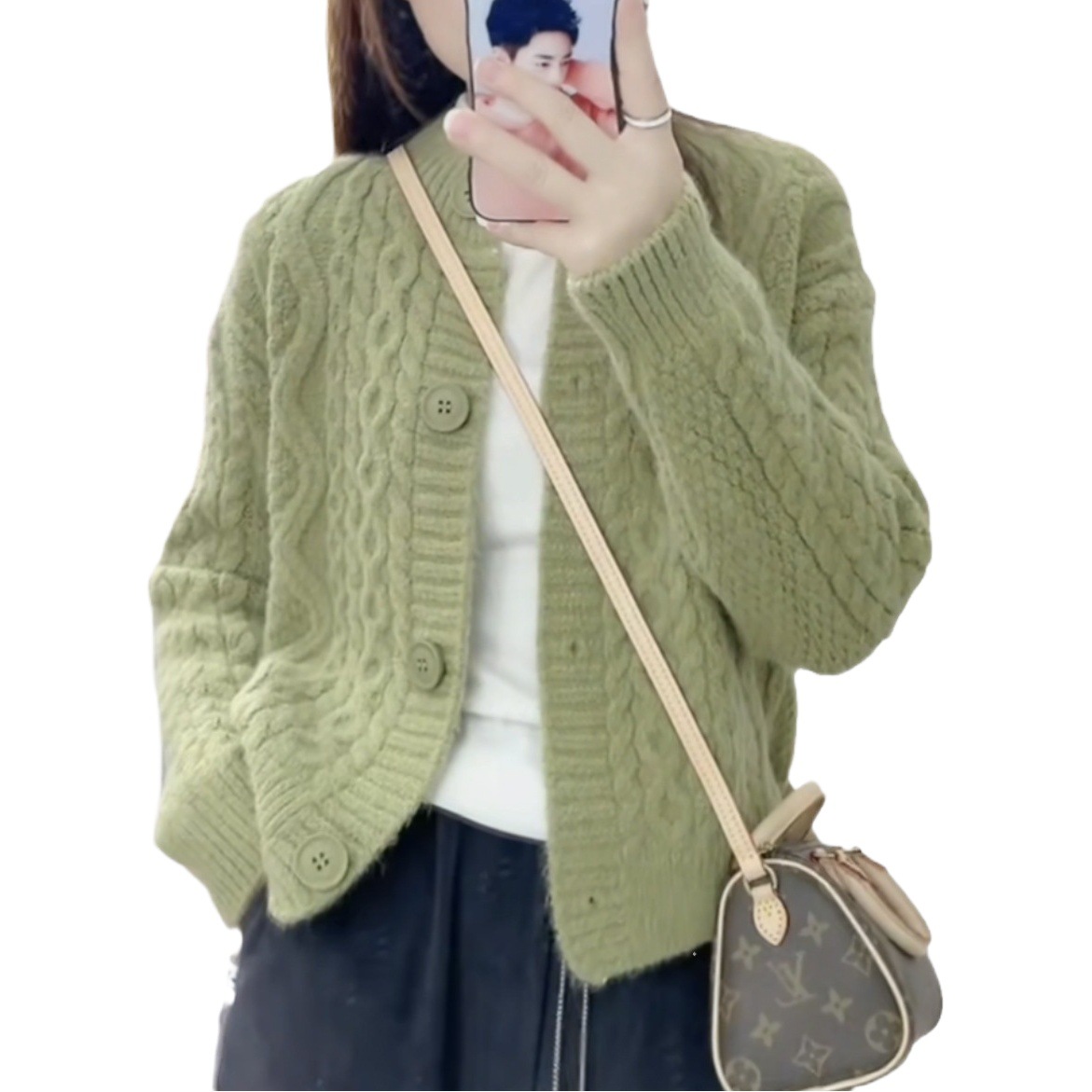 Twist sweater coat women's early spring autumn 2024 new explosions women's age-reducing beautiful foreign top knitted cardigan
