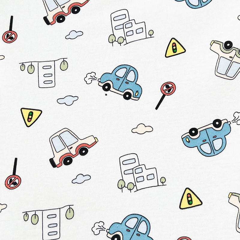 Picture of category a cotton cotton wool cloth cartoon printing new flower baby t-shirt underwear home clothing fabric in stock