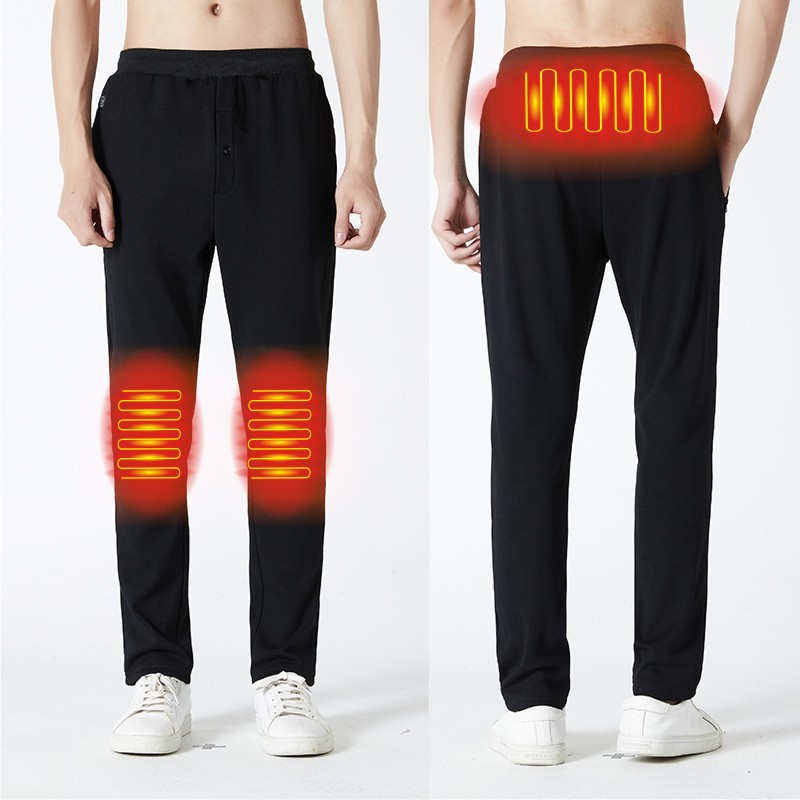 Cross-border Smart Heating Pants Three-zone Heating Pants Straight-leg Loose Large Size Casual Women's Heating Pants for Men and Women