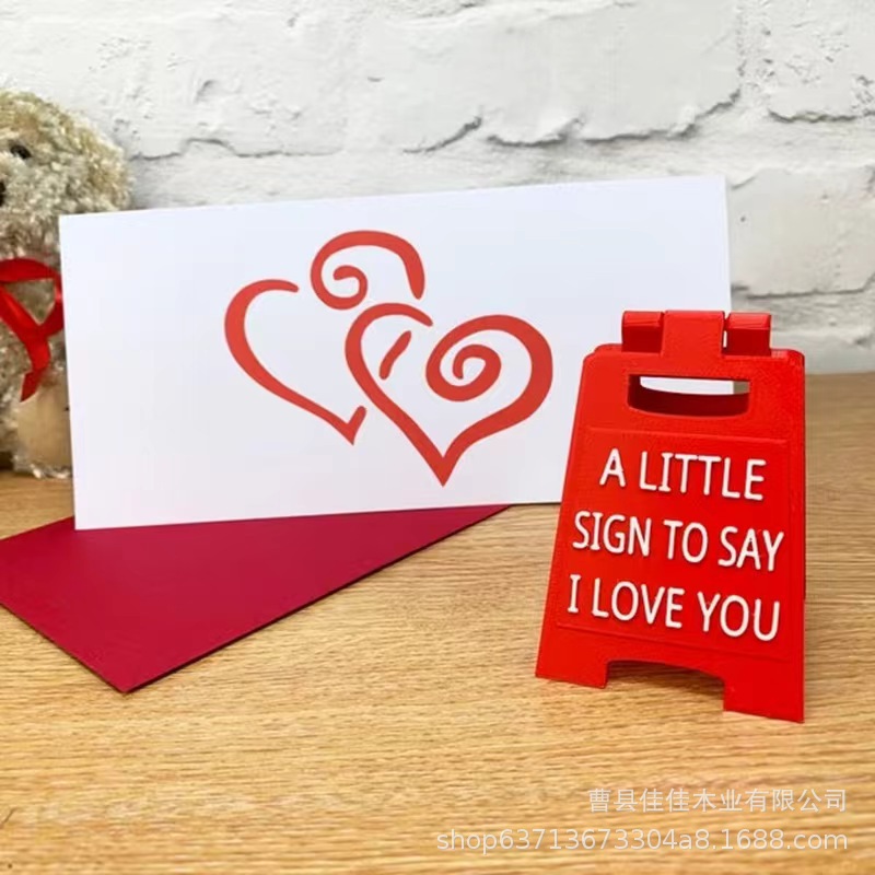 In-Stock New Product a Little Sign to Say I Love You I Love You Cardboard Envelope Watch