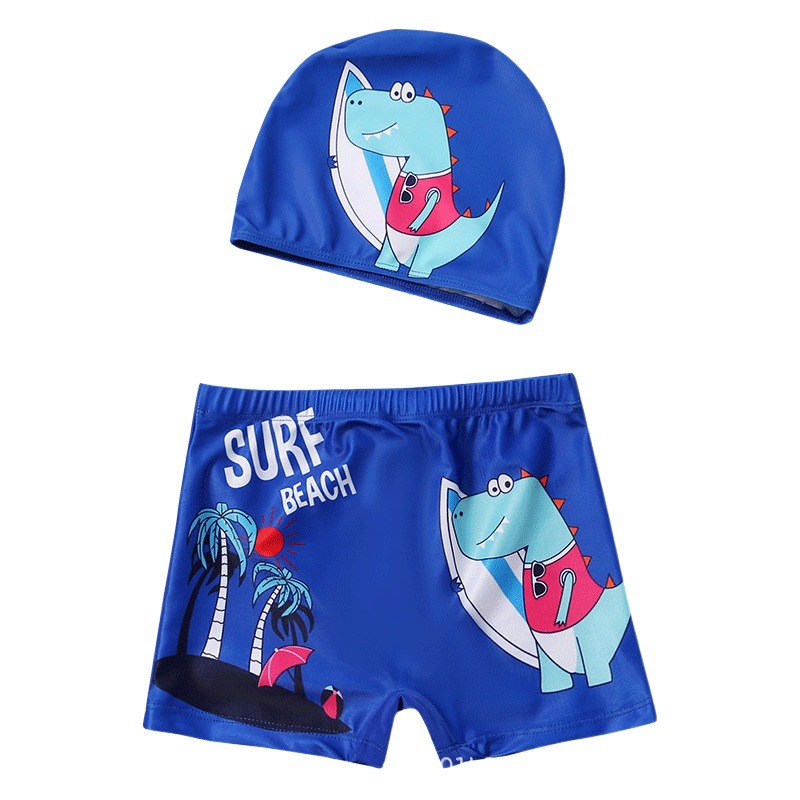2023 swimwear children's swimming trunks comfortable cute boy swimwear Korean printed beach boxer swimming trunks wholesale
