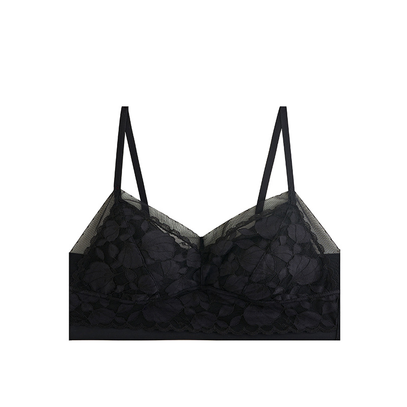 Picture of 23 spring and summer ultra-thin lace stitching 10d Ice Silk cool feeling quick-drying breathable rabbit ear cup steel-free seamless underwear