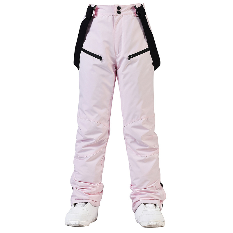 Picture of New Ski Pants Men's and Women's Strap Ski Pants Winter Windproof Waterproof Warm Thickened Snowboard Double Ski Pants