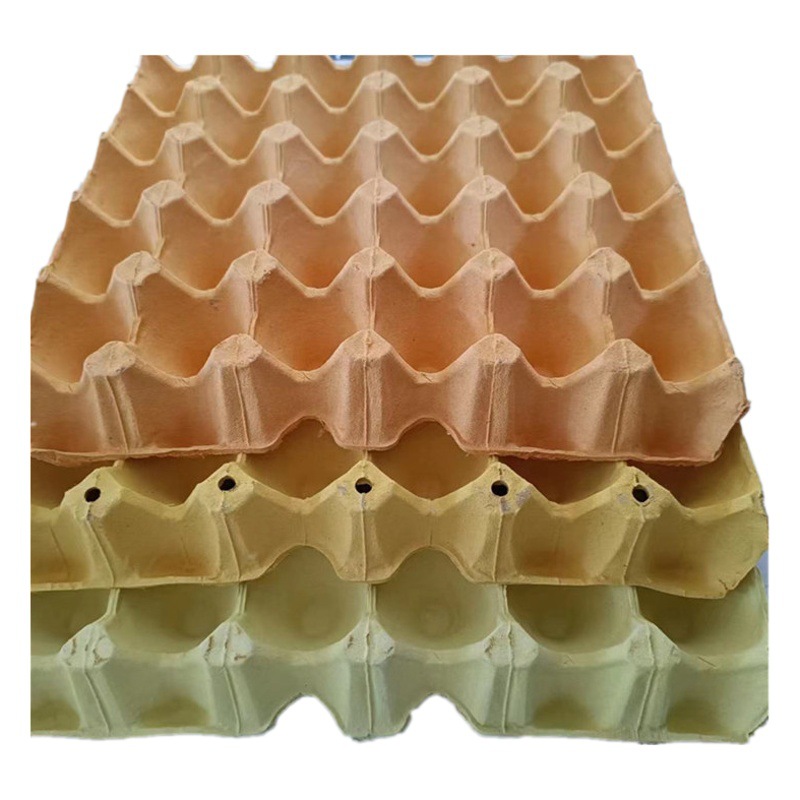 Egg Tray Manufacturer Wholesale 30 Pieces of Pulp Egg Tray Paper Tray Transportation Egg Duck Egg Pulp Egg Tray