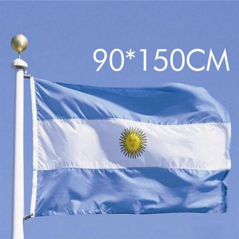 90 * 150cm 3 * 5ft Argentina flag No. 4 polyester flag AliExpress Taobao punch