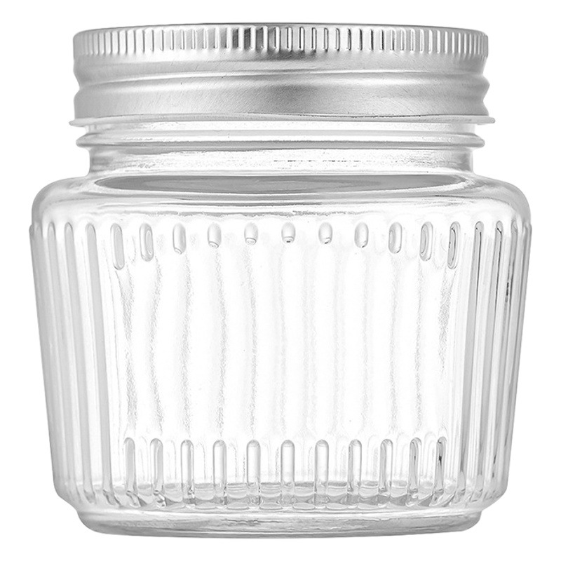 Wholesale Sealed Jars Kitchen Pickles Glass Dispensing Bottles Transparent Honey Bottles Caviar Bottles Oatmeal Salad Cans Bottles