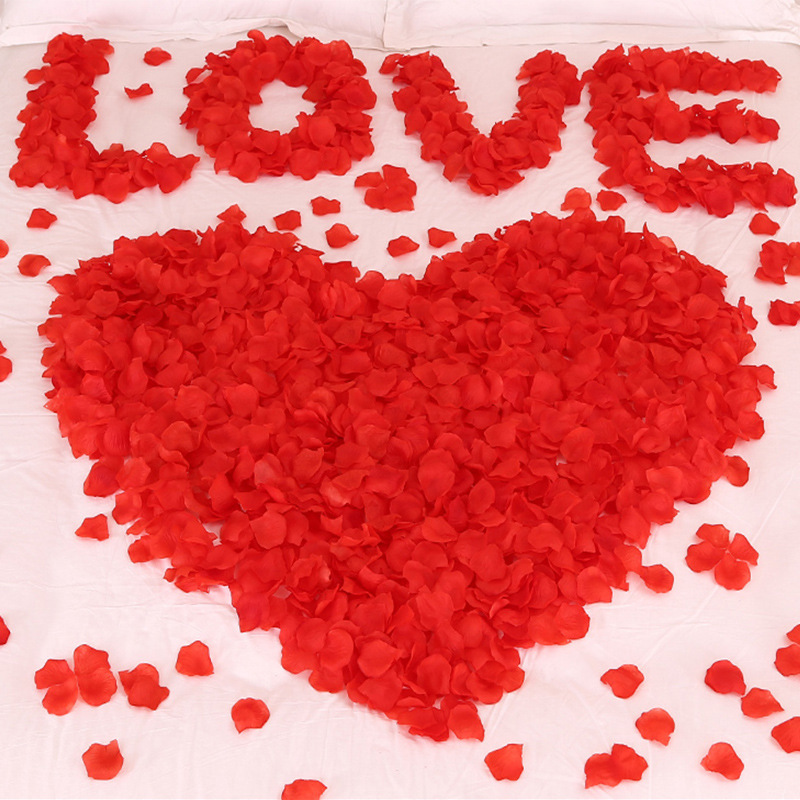 Picture of Artificial rose petals big red proposal confession romantic surprise layout props factory in stock wholesale