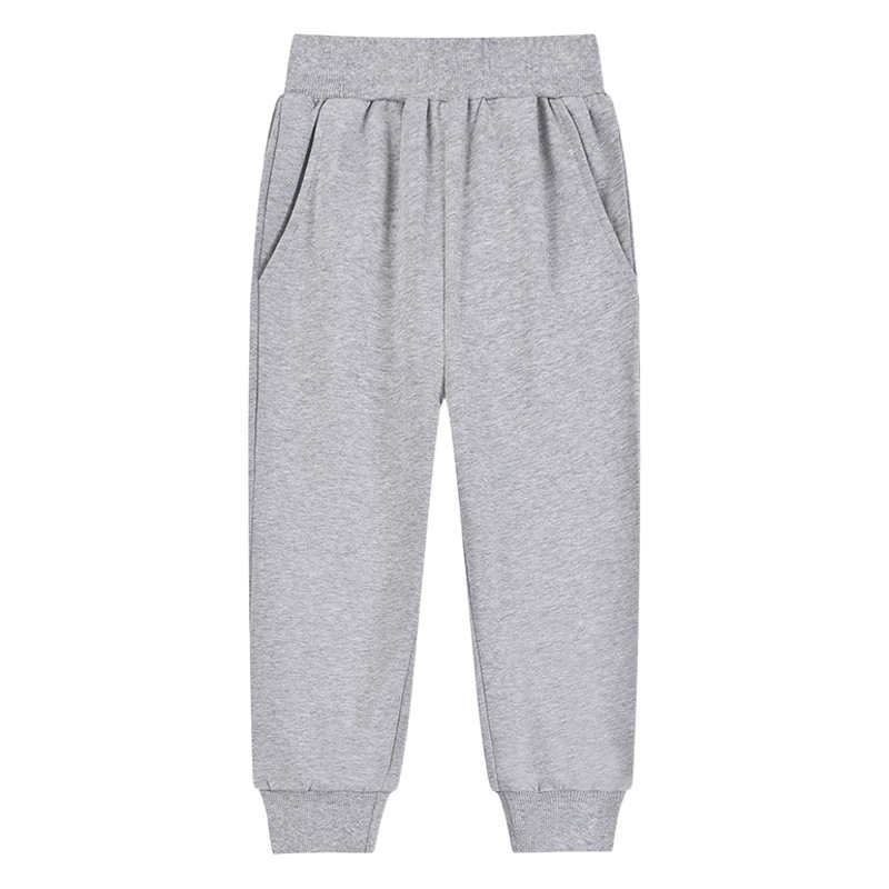 navy blue Sports Pants for Primary School Students Men and Women's Middle and Big Children's Straight-leg Loose Trousers Summer Children's Pure Cotton School Wear Pants
