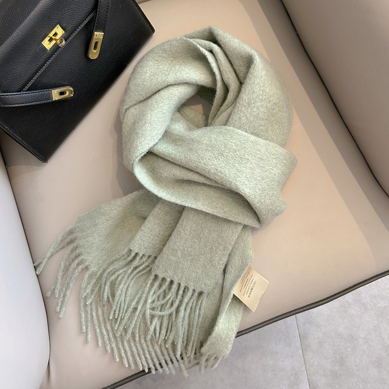 Picture of 2025 New Autumn and Winter Warm Scarf Women's Easiest for Match Long Pure Wool Scarf Men's Couple Style Spot Wholesale