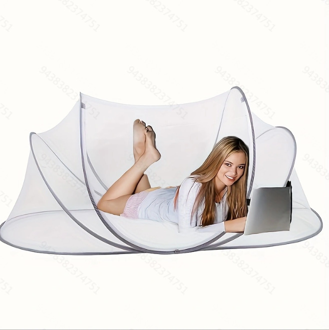 Adult folding mosquito net installation-free yurt anti-mosquito encryption all-inclusive dormitory bed mosquito net single bed