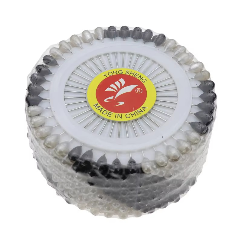 Picture of Manufacturer's Colorfulful Pearlescent Needles, Pearl Pins, Positioning Pins, Non-Peeling Small Plates, Black and White Bead Needles, 40 Pieces Wholesale