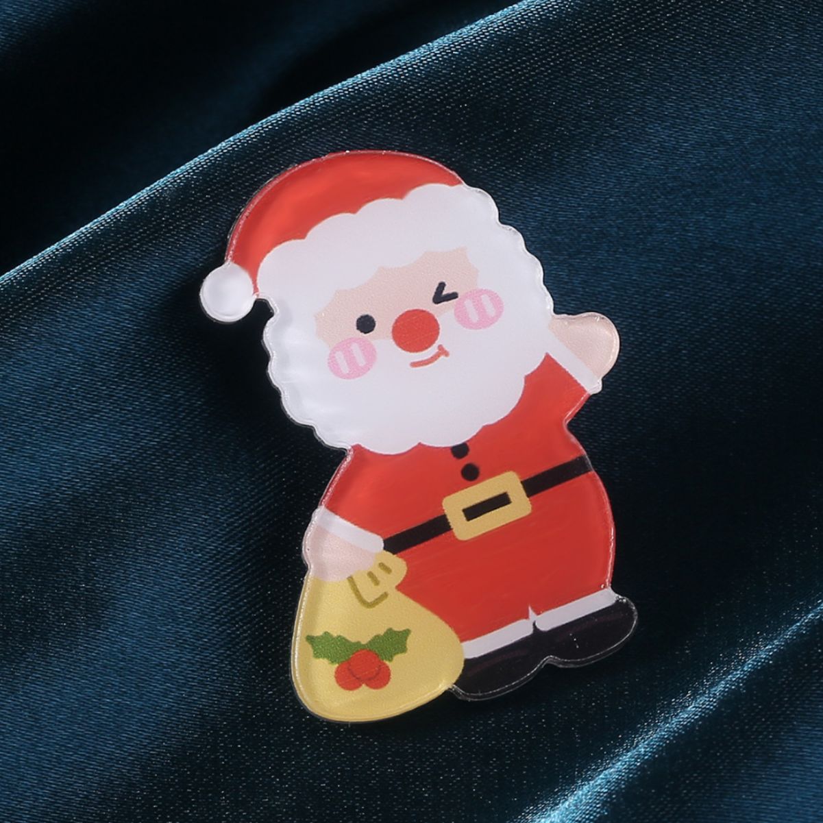 Picture of 2023 New Trendy Children's Brooch Girls Cute Ins Cartoon Halloween Santa Claus Accessories Badge
