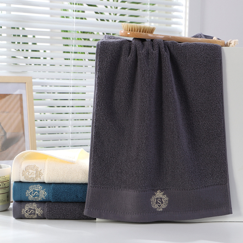 Picture of Towel factory wholesale household thickened cotton face towel checkered cotton towel gift embroidered logo