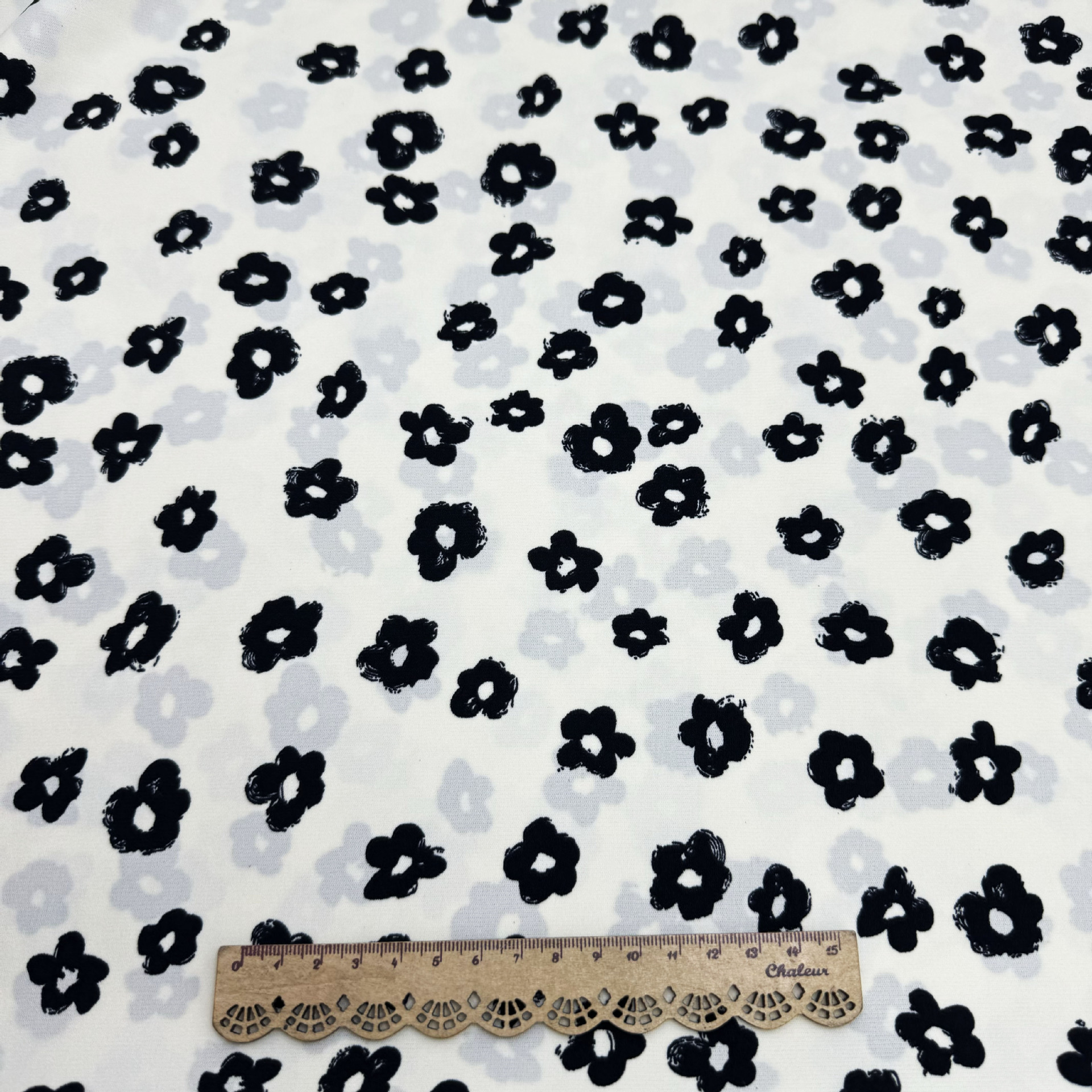 Picture of in stock Ribbed Plain Satin Small Floral Printed Fabric Women's Shirt dress Casual suit Anti-mosquito Pants Fabric