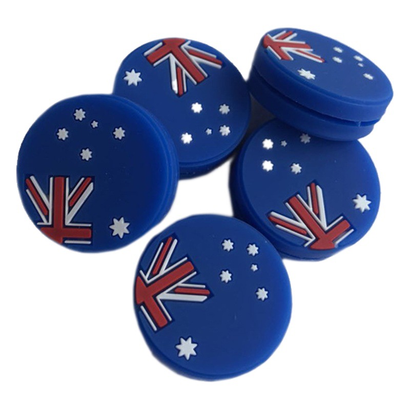 Cross-border spot flag element tennis racket shock absorber silicone tennis racket shock absorber Spain Korea Germany