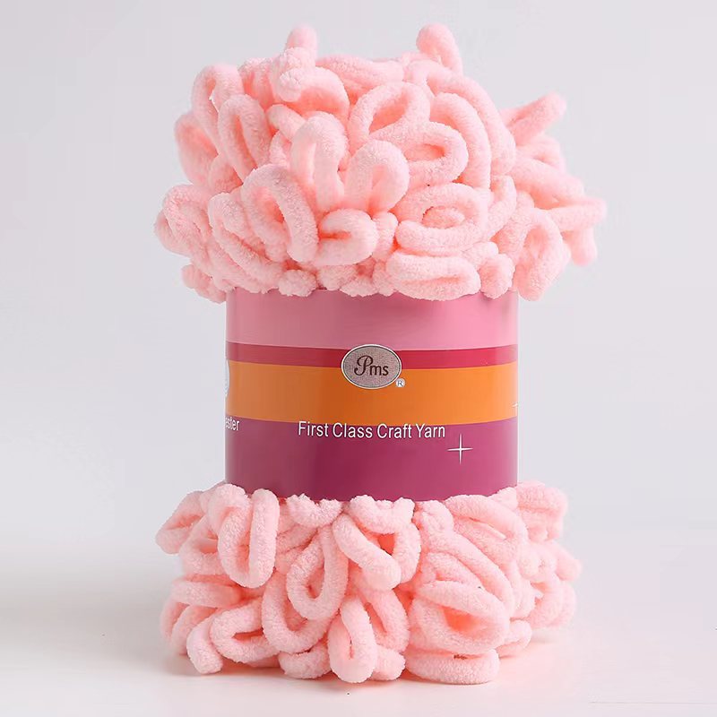 Picture of Loop Yarn Ear Yarn Medium-Thick Yarn for Hand Knitting DIY Pillows, Blankets, Scarves, Ice Yarn in Stock Wholesale