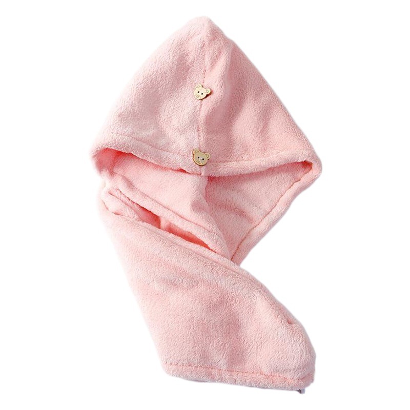 Coral Fleece Dry Hair Cap Women Thickened Super Absorbent Dry Hair Towel Double Layer Headwear Quick Drying Towel Factory Wholesale