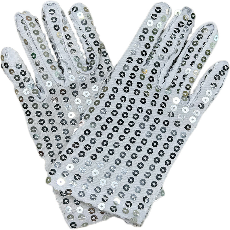 Picture of Children's Day Stage Sequin Gloves Become Children's Performance Dance Gloves for Party Night Dance Performances