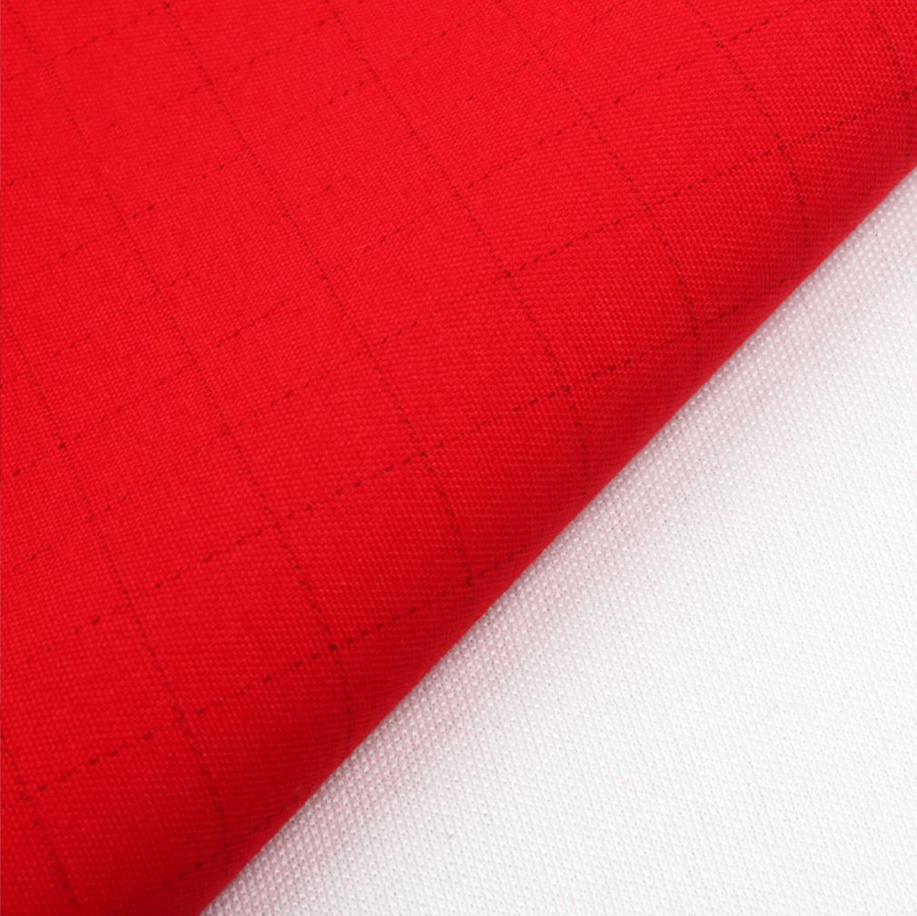 Picture of 100X53 dyed yarn card fabric tooling fabric antistatic polyester cotton stretch yarn card electrician tooling fabric