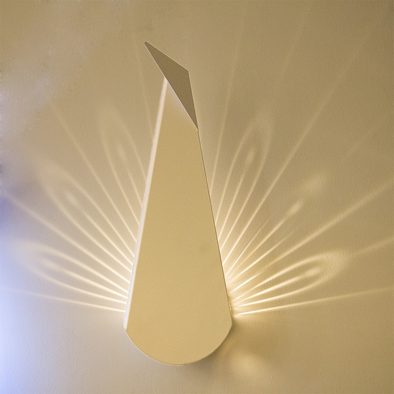 Picture of Wall Lamp Bedroom Bedside Lamp Nordic Living Room Background Wall Creative Aisle Corridor Modern Simple Decoration Peacock Wall Lamp