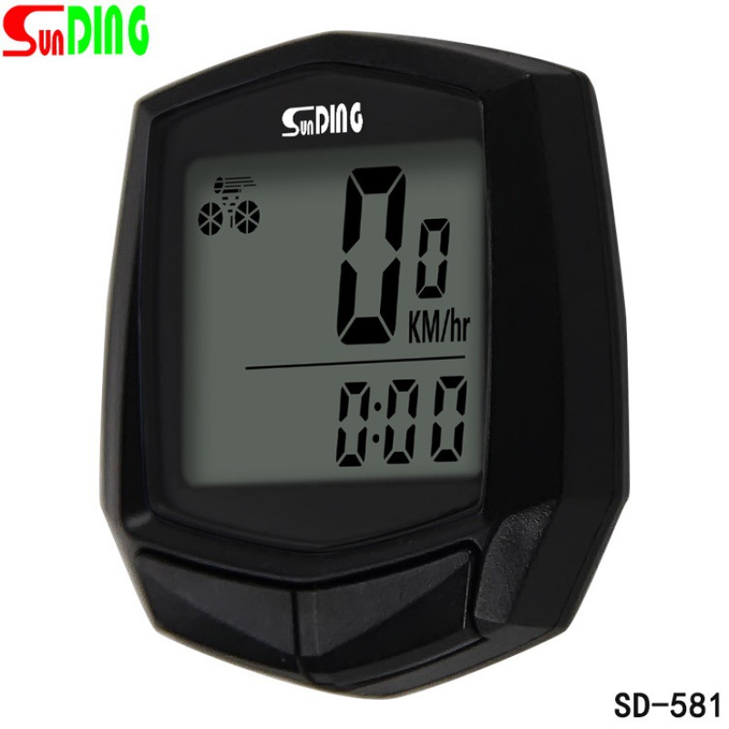 Picture of SD-581 Shundong SUNDING bicycle code meter wired odometer sports timer stopwatch Chinese