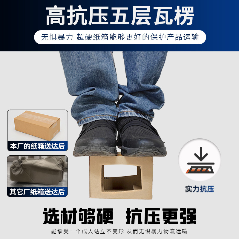 Picture of Flat Half-Height Box Square Express Carton Spot Rectangular Packaging Box Express Box Glasses Packaging Carton Cross-Border