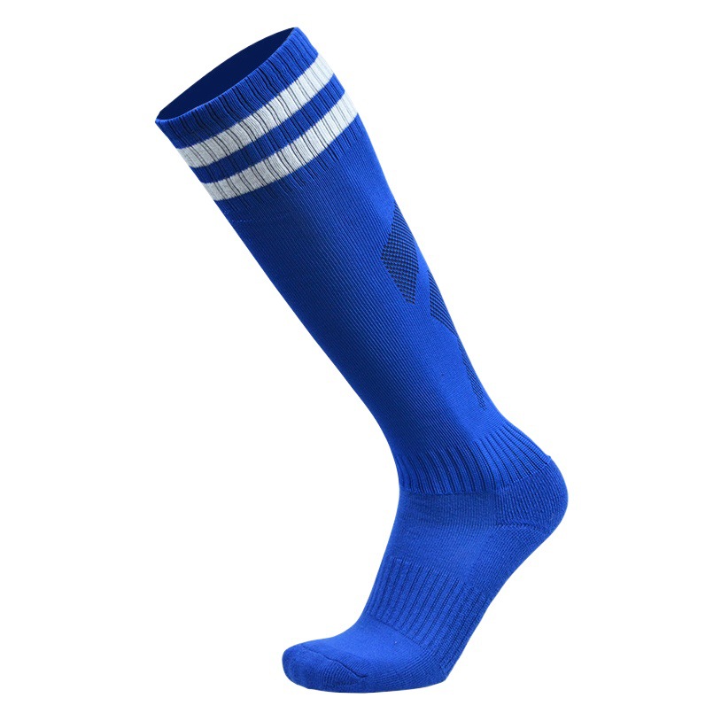 Children's striped football socks adult non-slip long-tube knee training socks student striped sports socks can support printing