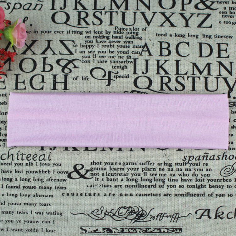 Picture of Factory Direct Supply Korean Style Hair Accessories Yoga Headband Sports Headband Elastic Monochrome Hairband Headband Printable Pattern