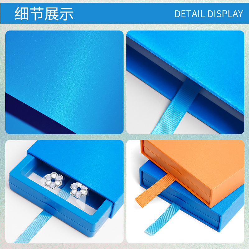 Picture of Anti-Oxidation Jewelry Box Drawer-Type Pe Film Storage Suspension Box Bracelet Box Earrings Bracelet Packaging Jewelry Box