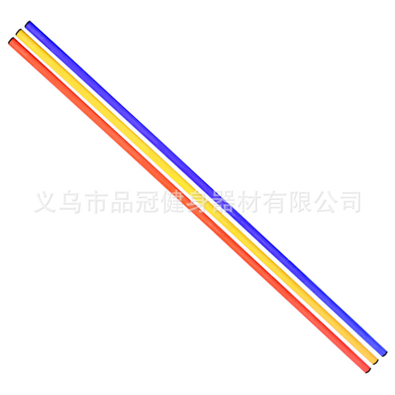 Picture of Sign pole snake-shaped winding pole warning pole foot flagpole red and white telescopic pole crossbar football training equipment