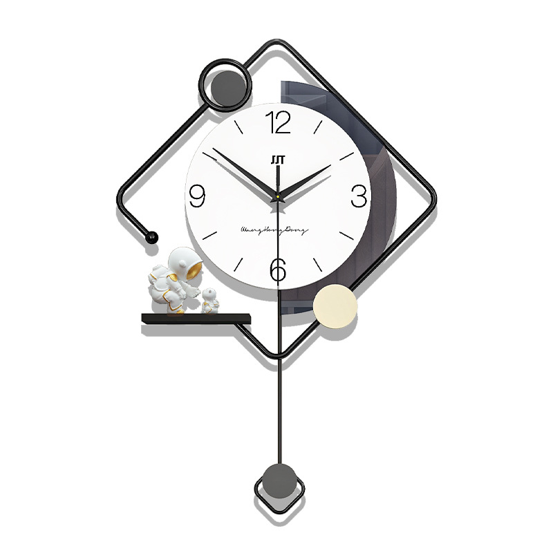 Picture of Modern personalized creative clock high-grade wall-mounted home dining room entrance background decoration hanging clock living room simple