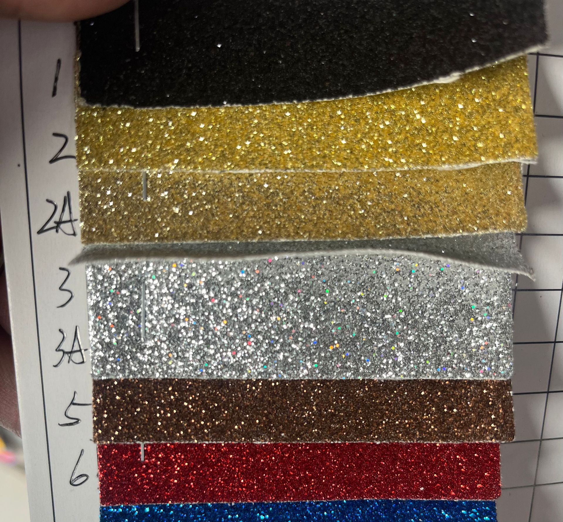 Picture of Glitter Cloth Pu Leather Fabric Glitter Christmas Glitter Sequin Textile Leather Glitter Clothing Accessories