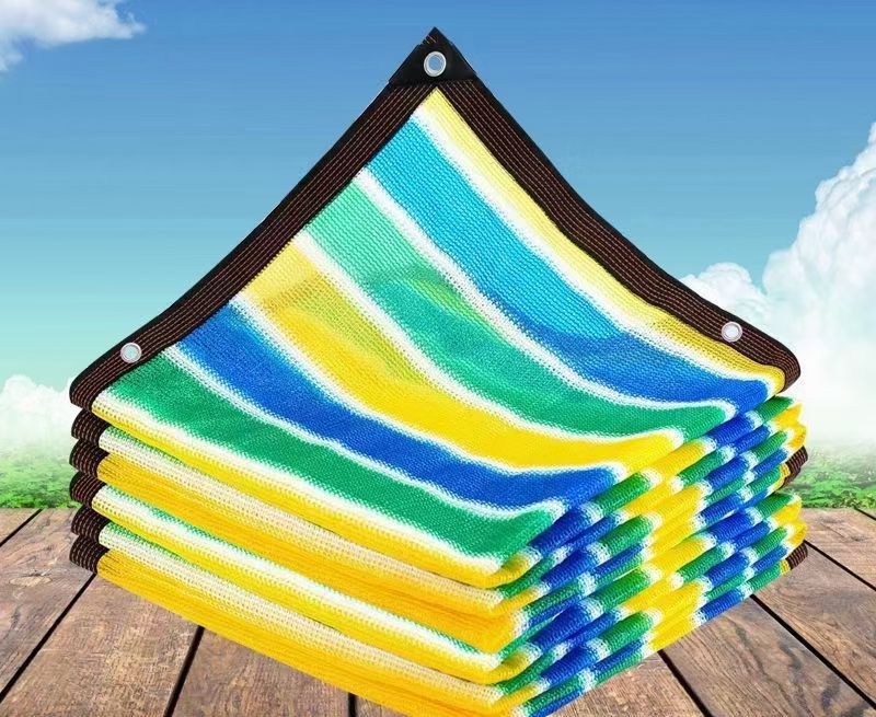 Picture of Sunshade net edging perforated sunscreen net outdoor canopy balcony privacy net roof insulation net four corners sunshade sail
