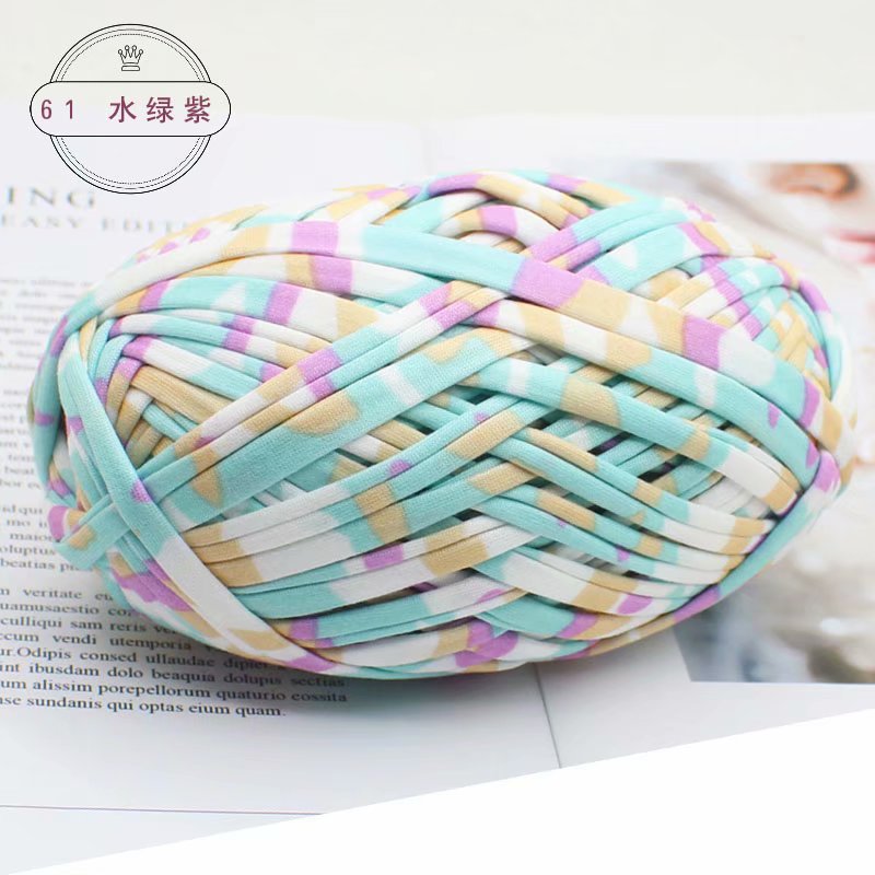 Picture of Wool color cloth thread handmade Hyun-A with woven bag yarn fancy segment dyed cloth hook wool wholesale