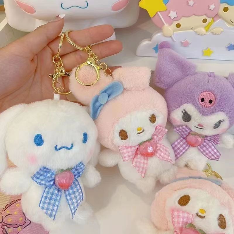 Picture of Cute pet Darling kulomi dog melody plush doll key chain pendant student female schoolbag key chain