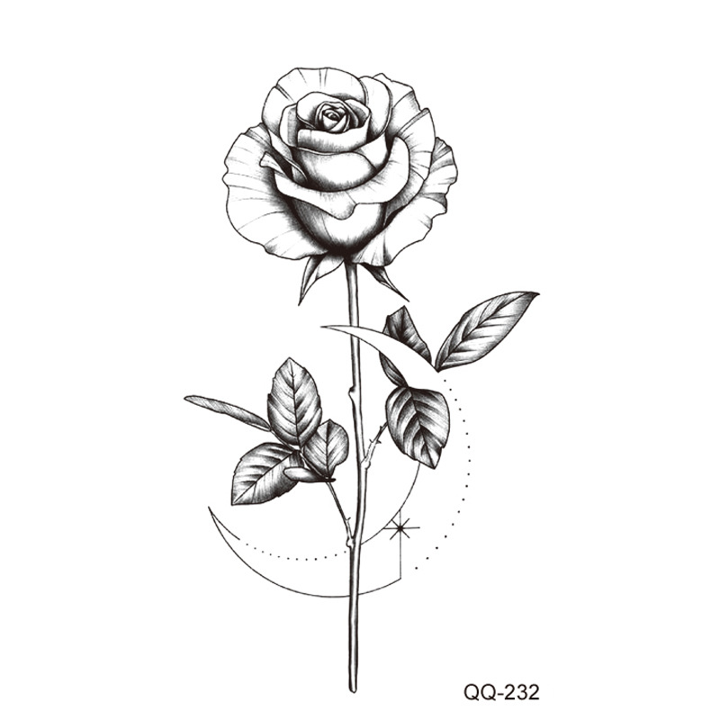 Picture of New waterproof small fresh tattoo stickers color black and white 1000 can be any combination of manufacturers wholesale