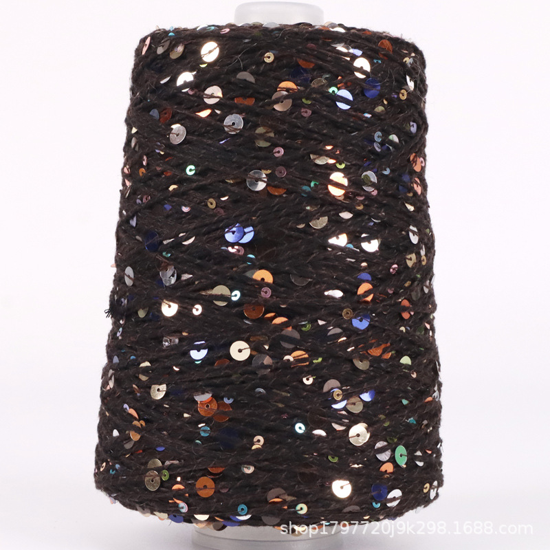 Picture of [Siyue] xiaoxiangfeng hand-knitted wool ball colorful beads cotton thread size sequined wool 500g wholesale