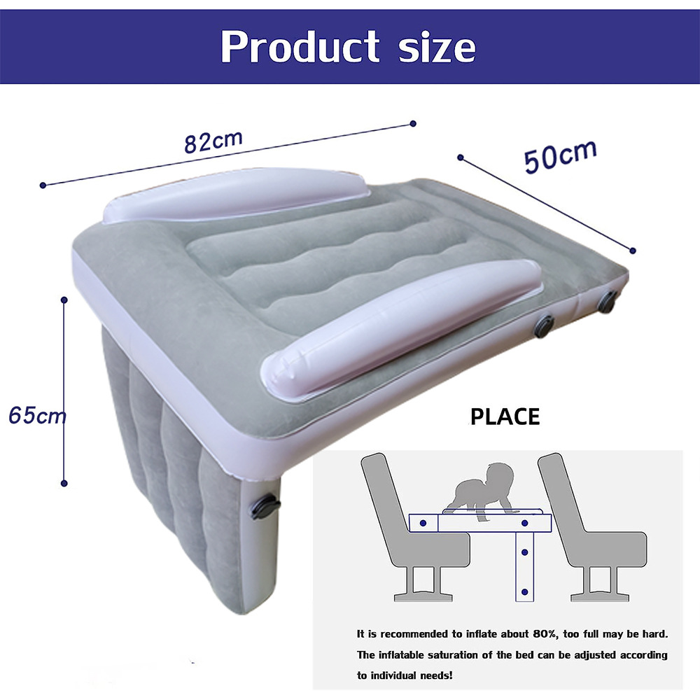 Picture of Amazon Baby Inflatable Mattress Children's Car Rear Folding Car Mat Outdoor Travel Thickened Flocking Air Cushion